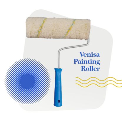 تصویر  غلطک پلی امید قطور ۲۵ سانتی مخصوص رنگ اکرلیک و پلاستیک